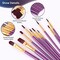 Paint Brushes Set 2-Pack 20 Pieces for Acrylic, Oil, and Watercolor Painting Artist Paintbrushes for Body, Face, Rock, Canvas Kids and Adult Drawing Arts and Crafts Supplies Purple